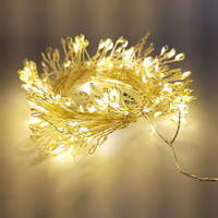 Outdoor Waterproof IP44 Led Copper Wire Warm White Mini Firework Fairy String Lights