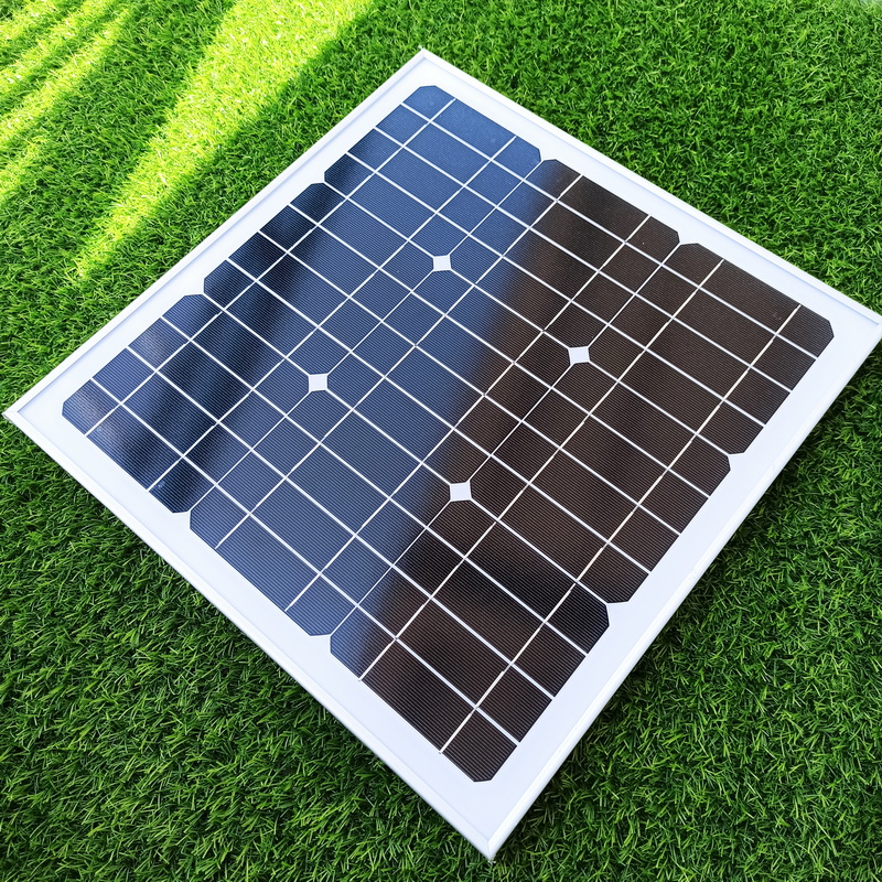 18v Monocrystalline Glass Mono Solar Panels 25 Watts Waterproof Custom Solar Panel 25w
