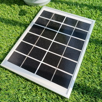 Mono Photovoltaic Panels Plug and Play 6v 6w Solar Panel with Support Solar Panel 6v 1a