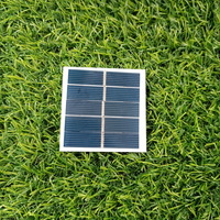 2 Volt Solar Cell 05W 60mmx60mm Glass Frameless 2.5V 200ma Mini Solar Panels