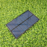Poly Black Solar Panel Glass PV Frameless Modul 5v 1.6w 138x82 Solar Panels