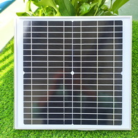 15W Monocrystalline Glass Solar Panels 18V Mini Solar Panel Manufactured in China