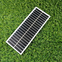 Frameless Glass Solar PV Module 10v 2w 2 Watt Small Solar Panel 2 w