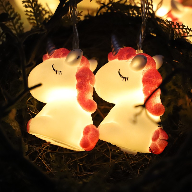 Vinyl Lovely Animal Lamp Children's Room Housing Decoration Colorful Warm White Led String Light 
