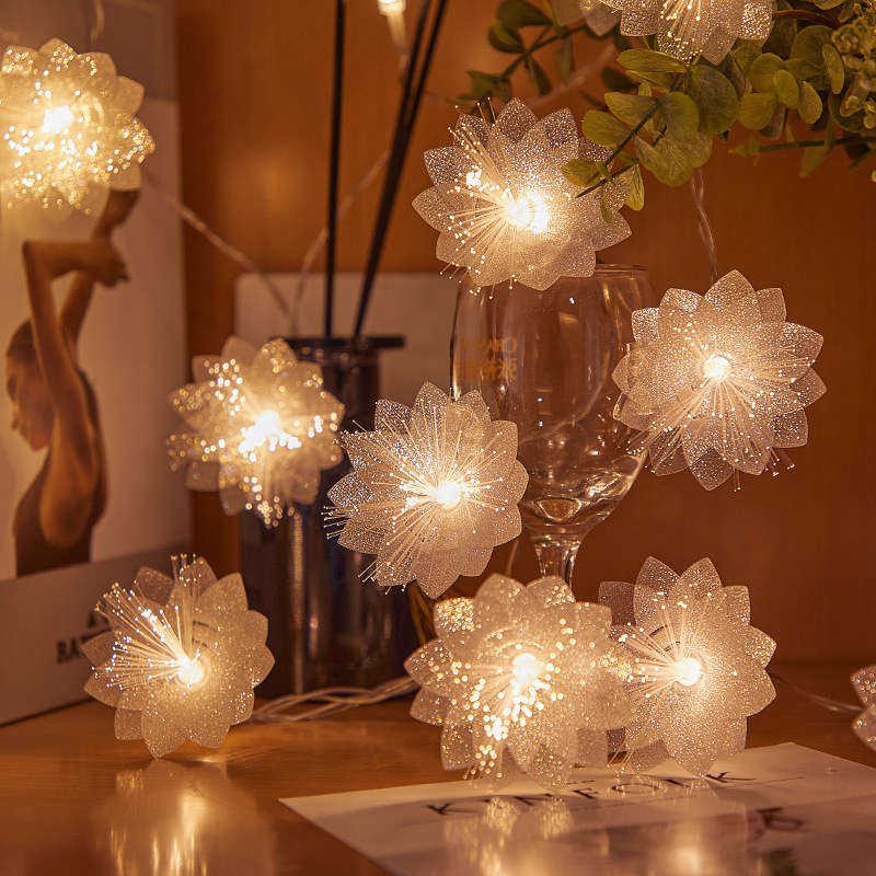 String Lights 3 Meters 20 Led Battery Operated Indoor Flower Lights Wedding Warm Light