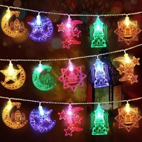 Room Festival Christmas Outdoor Decorative 20 Led the Moon Star Lights