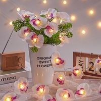 String Lights 3 Meters 20 Led Indoor Flower Lights for Wedding Optical Fiber Flowers with Warm Light