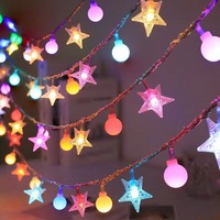 11 Kinds Party Wedding Decoration 6M 40Led Battery Box Powered Multicolor Warm Fairy Ball Star Moon 