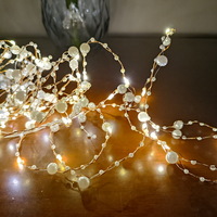 5M 50 LED Pearls Bead Mini Christmas Night Lights Free Samples Home Room Decorative Indoor Xmas Copp