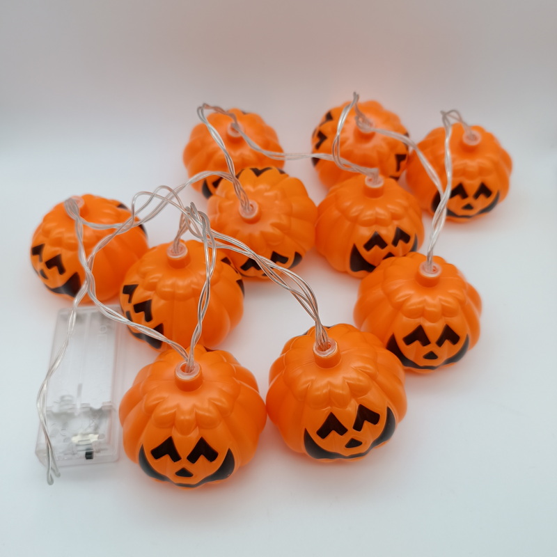 Battery Operated 20 Led Halloween Pumpkin String Lights
