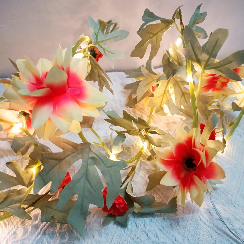 Home Table Bedroom Decorative Flower Led Lights for Decoration Home Warm White Led Light