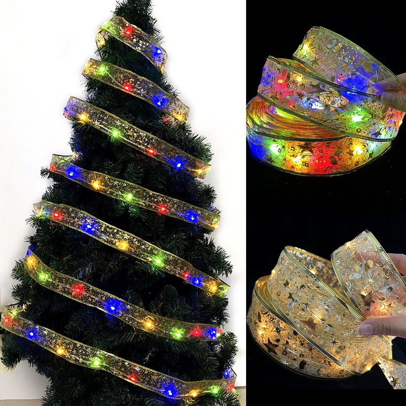 Xmas 100 Led Chinese Christmas Decorations 2024 Copper Wire Ribbon Lights