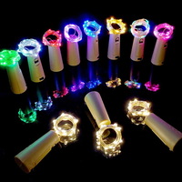 Light LR44 Battery Powered Plastic Wine Bottle with 20 Led Copper Wire String Lights