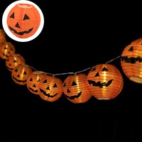 Pumpkin Lanterns Halloween Decoration 10 LED Decorative String Lights