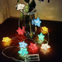 1.5m 10 Led Colorful Cracked Stars Kids Room Night Decorative Led Lights