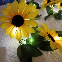 Shenzhen Light House Decoration Artificial Yellow Sunflower Led Lights Indoors Living Room String Li