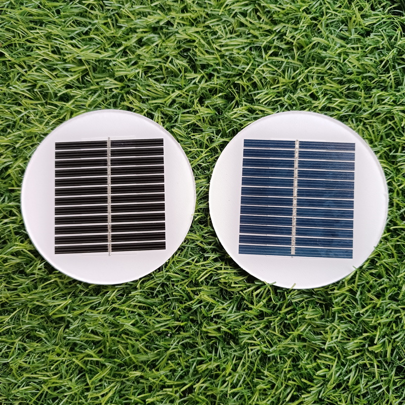 Crystalline Silicon Solar Module 95mm Diameter 6v 06w Round Potovoltaic Panel