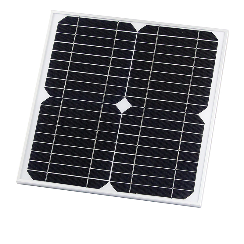 15W 18V Monocrystalline Silicon Tempered Glass Solar Modules Panel