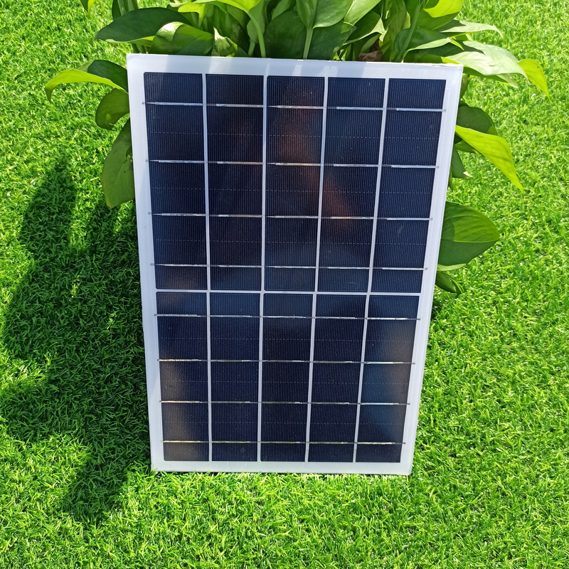 Polycrystalline 10W 5V 2A Tempered Glass Solar Panel