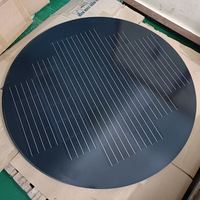 115w Mono Crystalline Half Cell Solar Module Black Circle Round Shape Solar Panel Big 18v