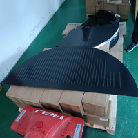 Dia 1560mm Semicircle Glass Photovoltaic Module Black Solar Panels for Table 18v Half Circle