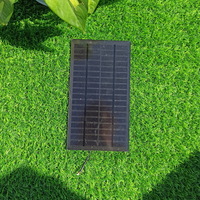 4W 18 volt Full Black Monocrystalline Mono Glass Photovoltaic