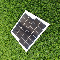 Small Paneles Solares Triangular 5.5v 300ma 1.7w Custom Trapezoid Solar Glass PV Panel