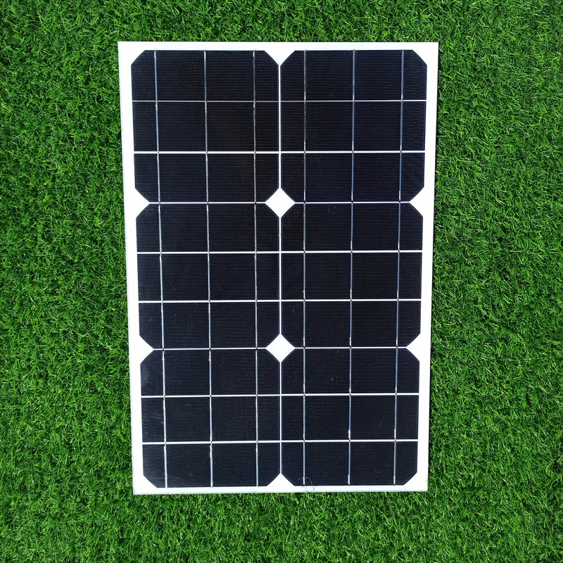 China 340x495mm 30WP Mono Solar Module Frameless Glass Laminated 9V 30W