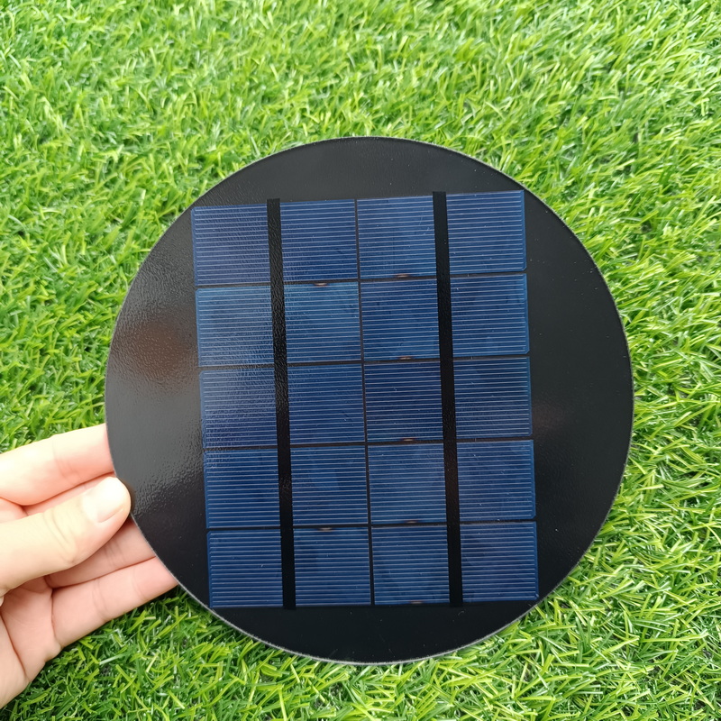 Round Polycrystalline PV Solar Panels 6v 2w 170mm Mini Painel Solar 5v 2.6w