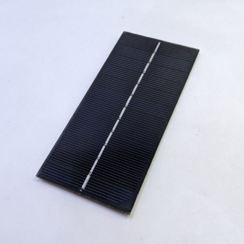 Black Small Size 1.2 Watt Solar Panal 6v Mini Solar Panel Tempered Glass 6v 200ma