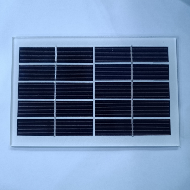 5v 2.3w Mini Glass Solar Panel Customized Frameless PV 5v 2.3w Small Size