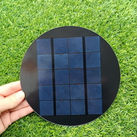 Round Polycrystalline PV Solar Panels 6v 2w 170mm Mini Painel Solar 5v 2.6w