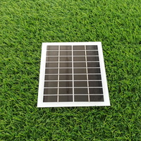 125x135 Cheap PV Module Price Small Size 2 Watt Glass Solar Panel 9 v Frameless 2w