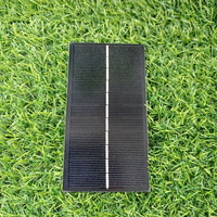 Photovoltaic Luminous Garden Lights Solar Panels 130x70 mm 1.5w Mini Glass Solar Panel