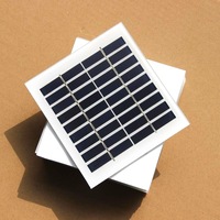 Solar Panels 220ma PV Module Rechargeable Glass 9v 2w Solar Plate 135x125