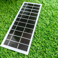 Monocrystalline 5.5V 2.8W 11 Cells 19-20% Efficiency Custom Tempered Solar Panel
