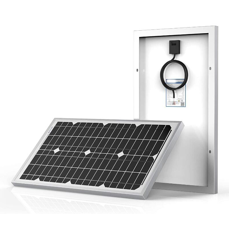 Camping Accessories 30W 18V Portable Monocrystalline Glass Laminated Solar Panel 